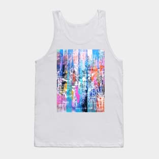 Vibrant Colorful Abstract artwork Tank Top